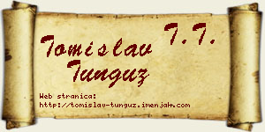 Tomislav Tunguz vizit kartica